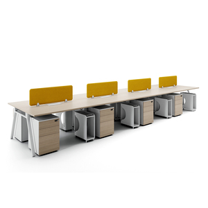 Mesa de entrenamiento multifuncional de diseño moderno Material MFC Escritorio de computadora Estación de trabajo de partición de oficina - Product Image 4