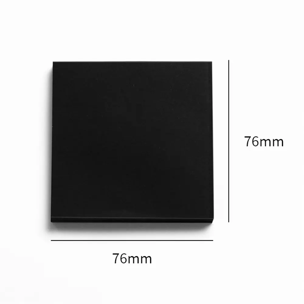 50 fogli 76*76cm colore nero note adesive blocco note autoadesivo carta adesiva segnalibro punto carta regalo cancelleria creativa