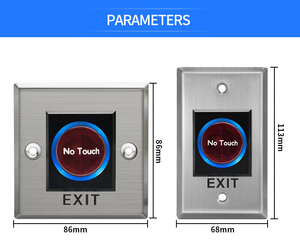 Infrared <strong>Exit</strong> <strong>Button</strong> No Touch <strong>Exit</strong> <strong>Button</strong> Touchless Door Release for Access Control <strong>System</strong> - Product Image 4