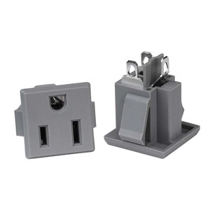 เต้าเสียบไฟฟ้า125V ได้รับการรับรองจาก US PSE 15A เต้ารับติดแบบสแน็ปอิน3ช่องพร้อมปลั๊กมาตรฐานดีไซน์การติดตั้งอย่างสะดวก - Product Image 5