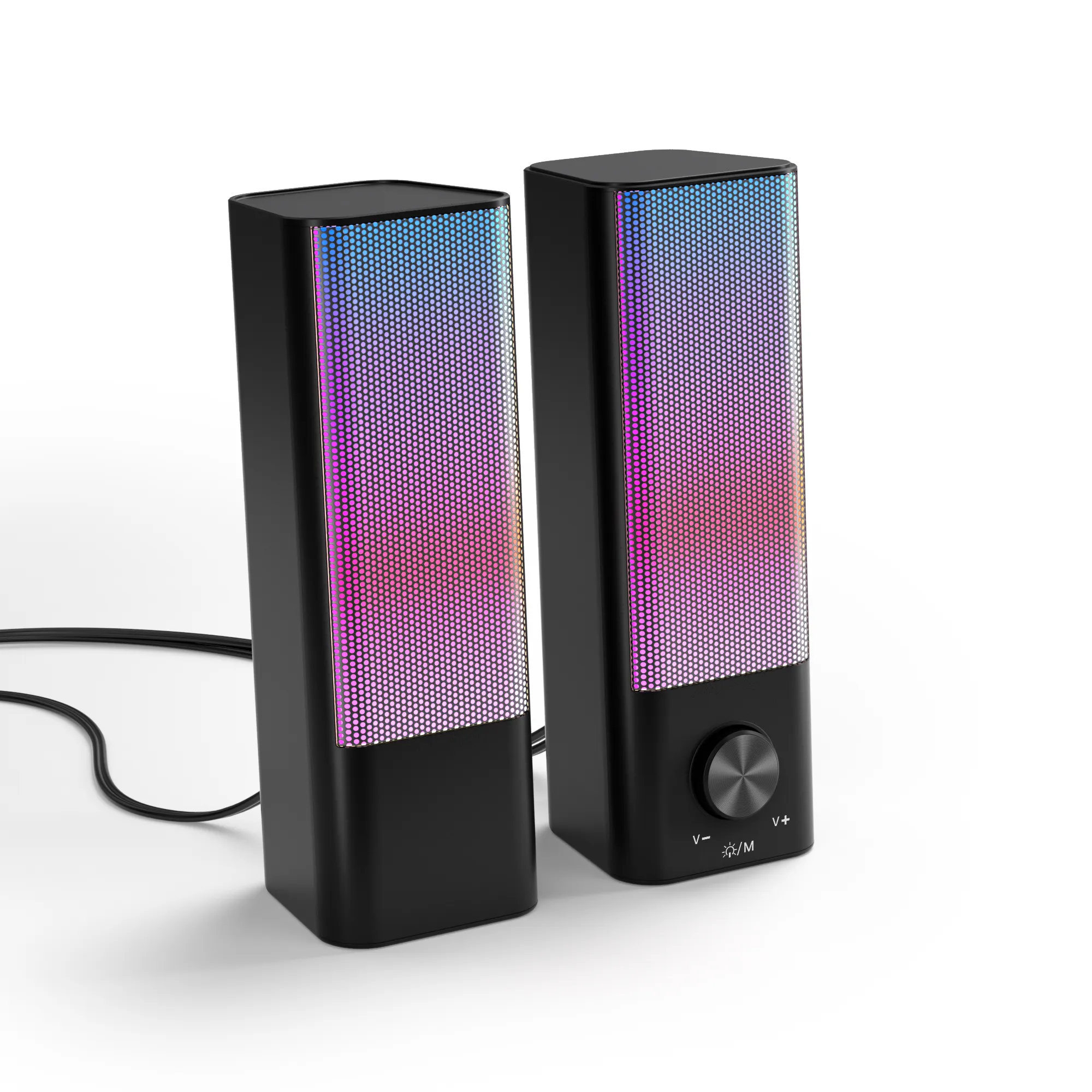 Lautsprecher schwarz Computer lautsprecher Desktop Light Dance Lautsprecher