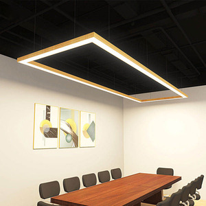 Flicker Free 0.6m 1.2m <strong>1.8m</strong> 2.4m Linkable Linear <strong>LED</strong> Pendant Lighting Fixtures Wood Grain Aluminum Decorative <strong>Led</strong> Linear Light - Product Image 1
