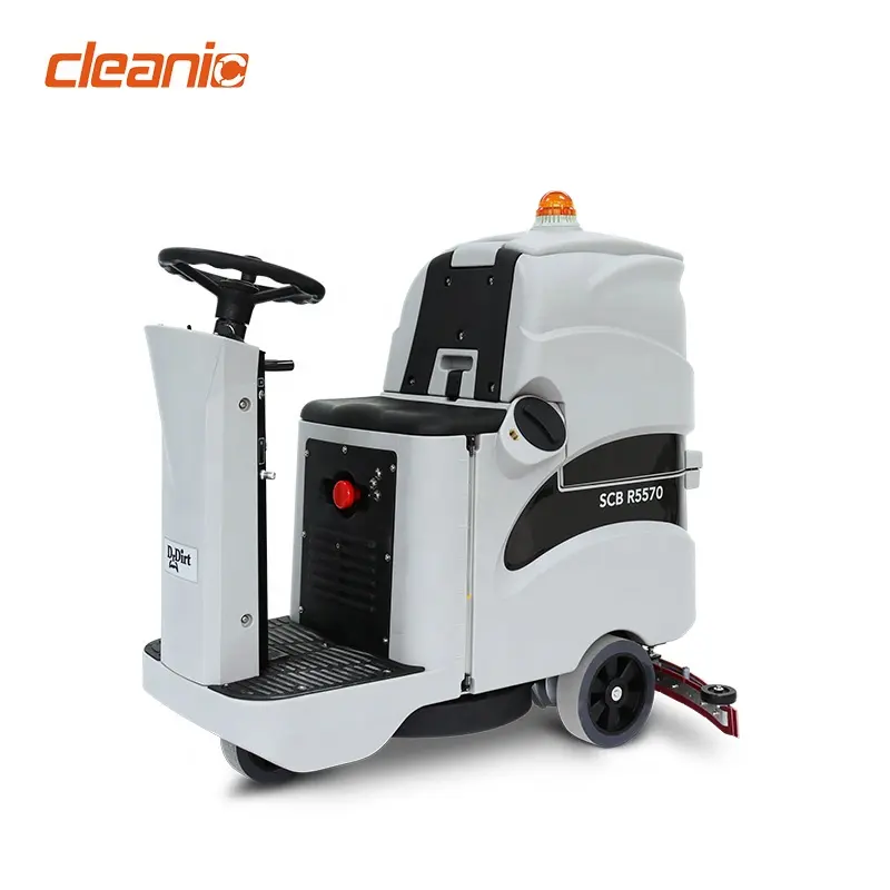 Durable battery industrial ride on floor pressure washer scrubber cleaner for warehouse concrete floor cleaning