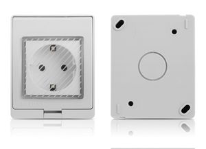 Tuya IP55 Tomas de corriente inteligentes a prueba de agua Enchufe de Reino Unido/EE. UU. 220V Control remoto al aire libre Alexa/Google Home Conectividad 16A Corriente nominal - Product Image 2