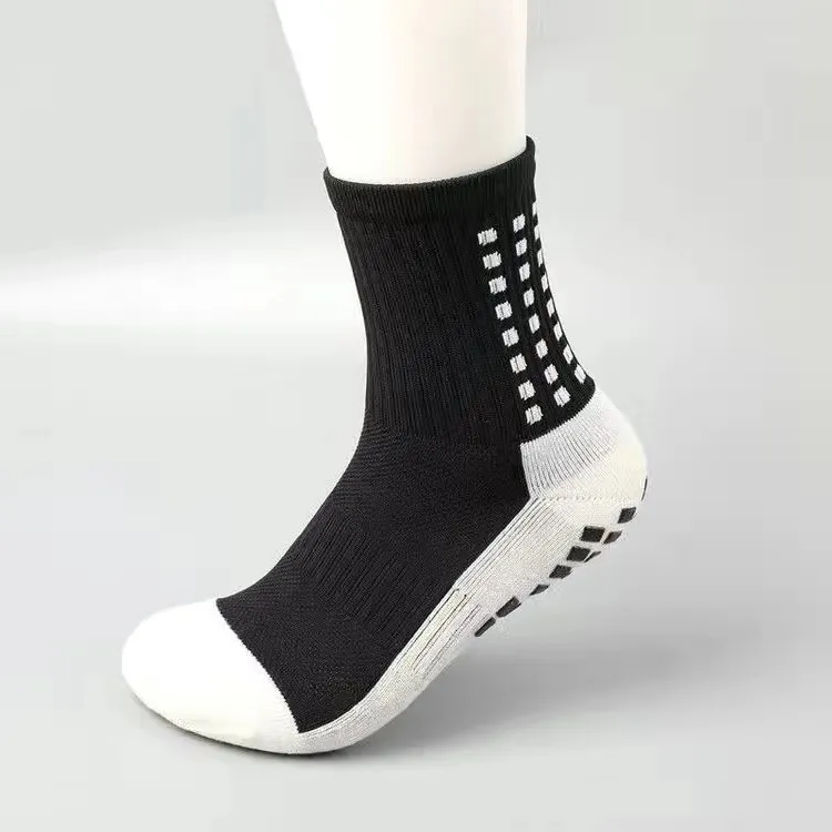 Calcetines de bola de pie elásticos de alta calidad, con toalla Plantar y manchas de silicona antideslizantes, venta al por mayor