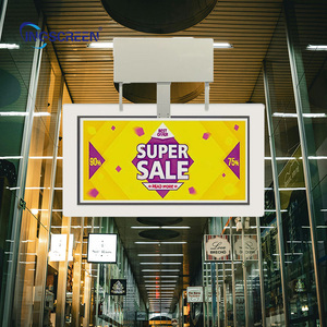 Ingscreen หน้าต่าง LCD 13แอนดรอยด์โปร่งใสสองด้าน IP65 CMS สำหรับโฆษณาในร่มข้อความภาพเคลื่อนไหวพร้อมฟังก์ชั่น SDK - Product Image 4