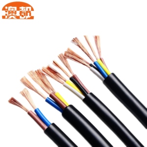 PVC yalıtım malzemesi ile bakır kablo RVV esnek güç kablosu H05VV-F katı çıplak tip - Product Image 3