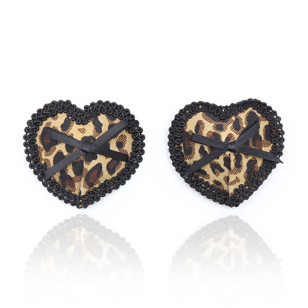 Adesivi con stampa leopardata con fiocco