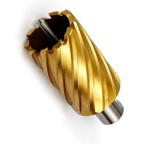 HSS TiN Coated 3/4&quot; <strong>Weldon</strong> Shank Cutting Depth 1-1/2 Annular Cutter Drill Bit - Product Image 2