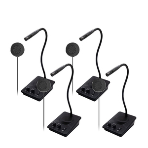 Daytech 4 cái Cửa Hàng Bán buôn cửa sổ nhà tù intercom tù thăm phòng thông tin liên lạc nói chuyện thông qua cửa sổ kính intercom - Product Image 1