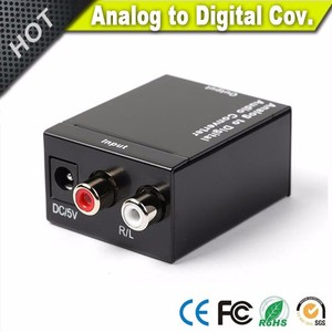 Convertidor de audio Toslink coaxial óptico analógico a digital RCA R/L + enchufe de EE. UU. - Product Image 5