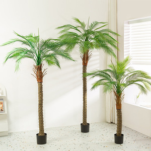 Wholesale Aritificial Plants Coconut Tree Landing Large Potted Tropical Hainan Decorative Landscape Tree Palm Tree <strong>Biomimetic</strong>