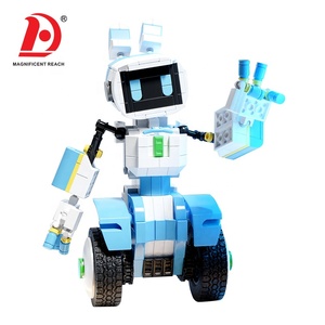 HUADA STEM divertido DIY bloques de montaje APP RC Robot juguetes niños rompecabezas eléctrico juegos de bloques de construcción Control remoto Robot Juguetes - Product Image 3