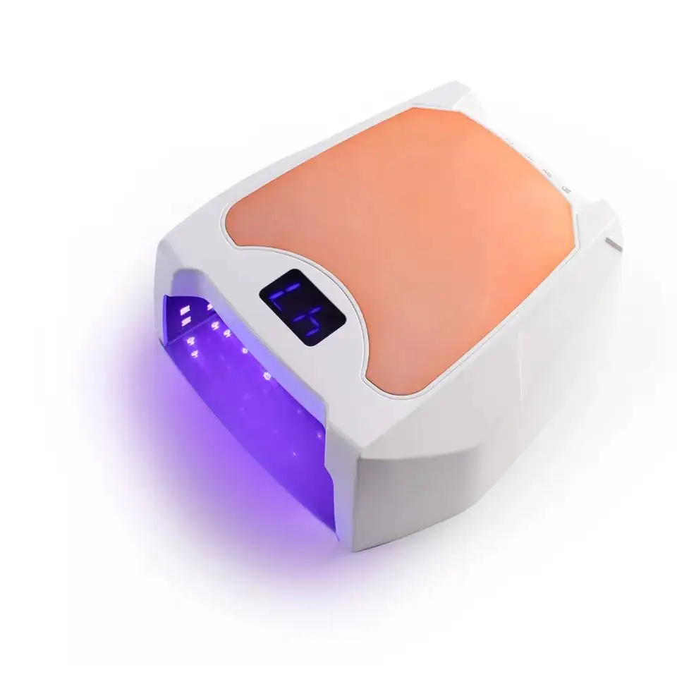 Custom Logo 120W Professional Salon Use 15600mah Rechargeable Sun UV LED Cordless Nail Lamp