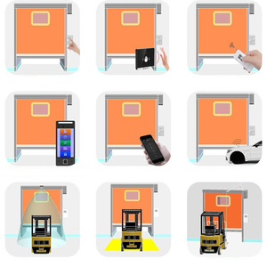 Vente chaude Porte de garage à enroulement automatique à induction électrique à capteur de levage et de descente en métal PVC à grande vitesse - Product Image 4