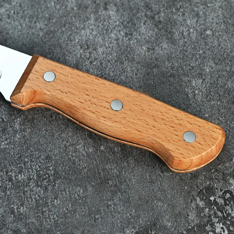 Conjunto de facas de açougueiro para desossa do festival Eid al-Fitr, com cabo de madeira, faca para corte e esfola de carne, para matar peixes e porcos, ideal para hotel