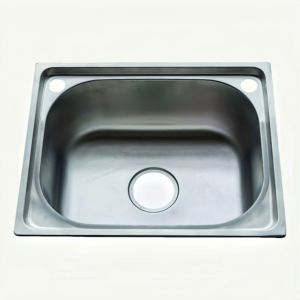 Multi-Functional Anti <strong>Overflow</strong> Stainless Steel Drainboard for Single Bowl Kitchen <strong>Sink</strong> One Piece Stretch Molding Bowl Shape - Product Image 2