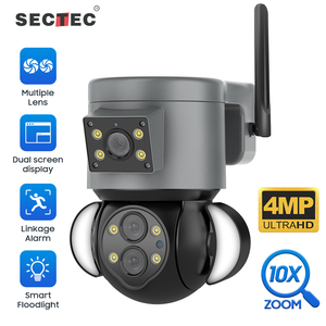 CÁMARA DE SEGURIDAD DE 4MP con zoom óptico 10X, lente múltiple, compatible con función de detección IR - Product Image 2