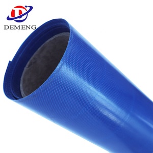 PVC kaplı branda vinil branda rulo kumaşlar plastik PVC vinil branda rulo kapak için - Product Image 2