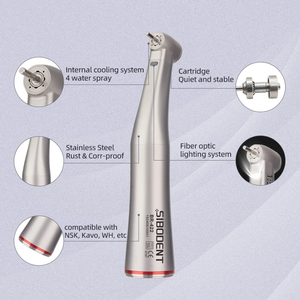 Tandheelkundige 1:5 Toenemende Snelheid Handstuk Contra Tandheelkundige Hoek 1 5 Handstuk Kx95l Rode Ring Led Glasvezel Handstuk Binnenwater - Product Image 3