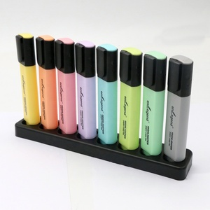 Muestra gratuita de marcadores de texto con logotipo personalizado Resaltadores en varios colores pastel Eleve su marketing - Product Image 4