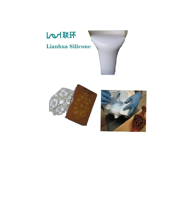 Caucho de silicona RTV 620 para fundición de yeso piedra artificial molde sello de concreto cornisa de yeso del molde