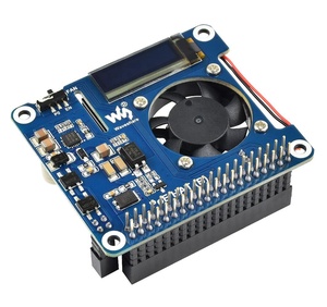 Waves hare Power over Ethernet HAT (B) für Raspberry Pi 3B/4B und 802.3af PoE-Netzwerk mit OLED Display Monitor - Product Image 1