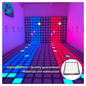 أرضية رقص داخلية <span class=keywords><strong>LED</strong></span> RGB <span class=keywords><strong>Pixel</strong></span> تفاعلية تعمل بالشبكة الضخمة/ألعاب أرضية رقص بكسل - Product Image 5
