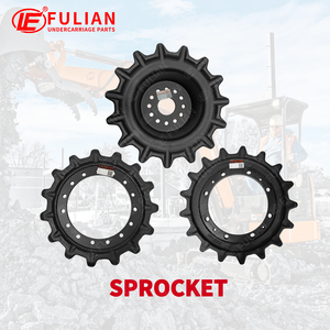 Compact Track Loader Undercarriage Parts Front Idler Rear Idler Sprocket Bottom Roller Rubber Track for Wacker Neuson <strong>SM</strong> Series - Product Image 3