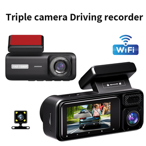 Black Box 1080P Full HD Cámara de salpicadero de 3 vías Grabadora de video interior trasera delantera para autos 3 cámaras con función WiFi - Product Image 2