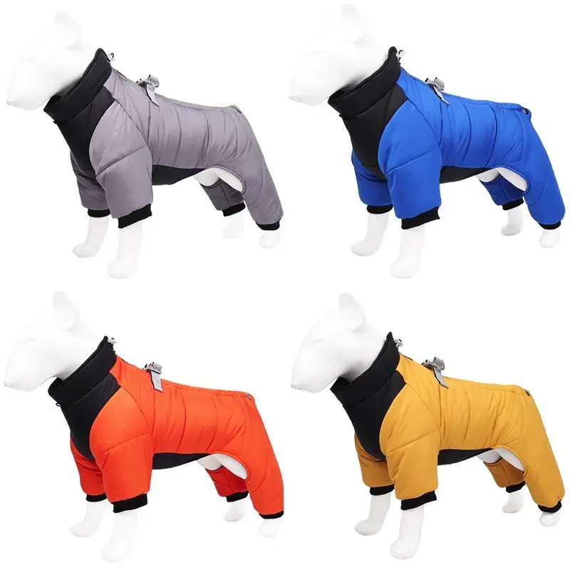 Ropa cálida para perros pequeños y grandes, chaqueta de invierno con diseño reflectante, venta al por mayor, 2022