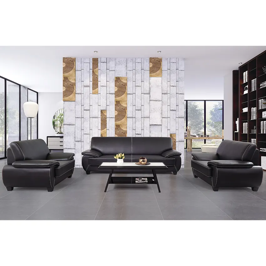 Italian Style Home Luxury Executive Genuine Leather Low Price Living Room Furniture Designs Sofa Sets