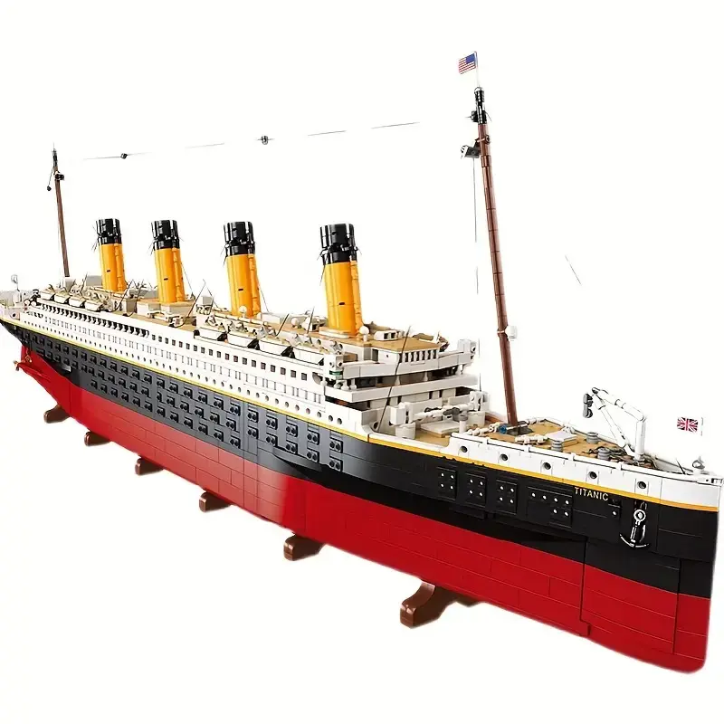 9090 pz film Titanic grande nave da crociera nave a vapore modello Jumbo fai da te assemblaggio di mattoni di costruzione giocattoli