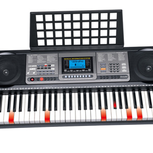HUASHENG-Piano eléctrico con 61 teclas de iluminación, instrumento con función MIDI, 460 temporizadores, 260 ritmos - Product Image 6