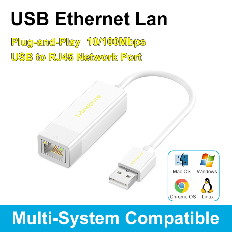 Adaptateur Ethernet USB 2.0 blanc
