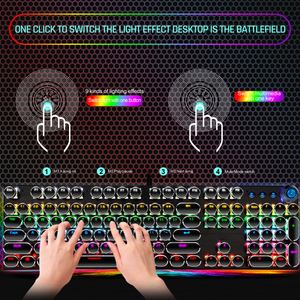 In Store RTS Cheap Mini Wired RGB Gaming <strong>Keyboard</strong> With <strong>Mouse</strong> and Headphones Gaming <strong>Keyboard</strong> and <strong>Mouse</strong> Combo with Backlight - Product Image 6