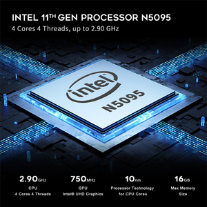 インテルCeleron N5095クアッドコアDDR4 8GB 2 NIC 2RJ45 4COM USB3.0 WiFi VESA統合シリアルサポートFanless組み込みシステム - Product Image 2