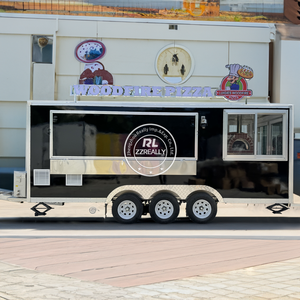 2025 Mobile Food Trucks Concession Food Trucks Mobile Pizza Food Cart with Full Kitchen