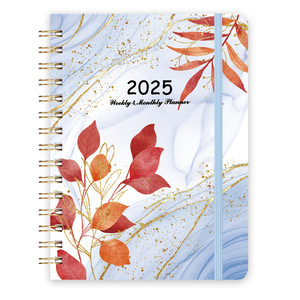 2025 nuovo Design con copertina rigida su misura A5 Notebook con fascia elastica diario Planner Notebook con Logo stampato - Product Image 3