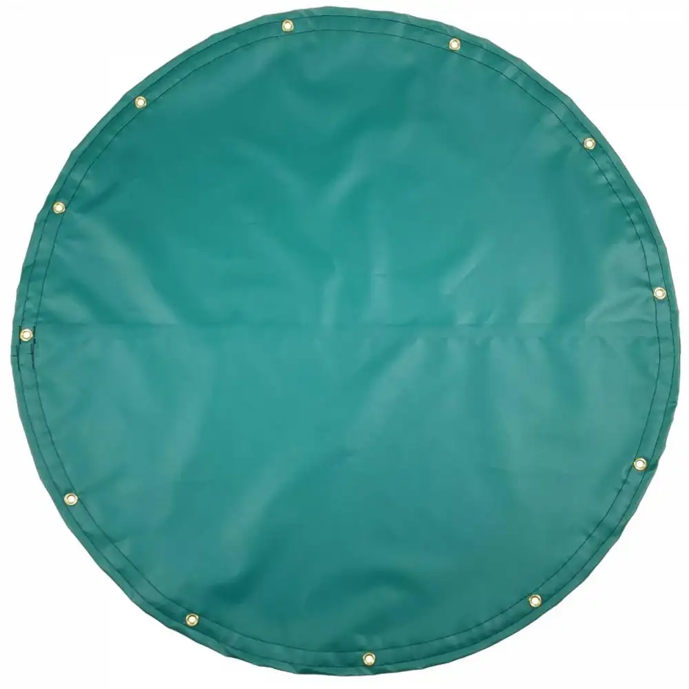 custom printed waterproof vinyl tarp camping round shape tarpaulin