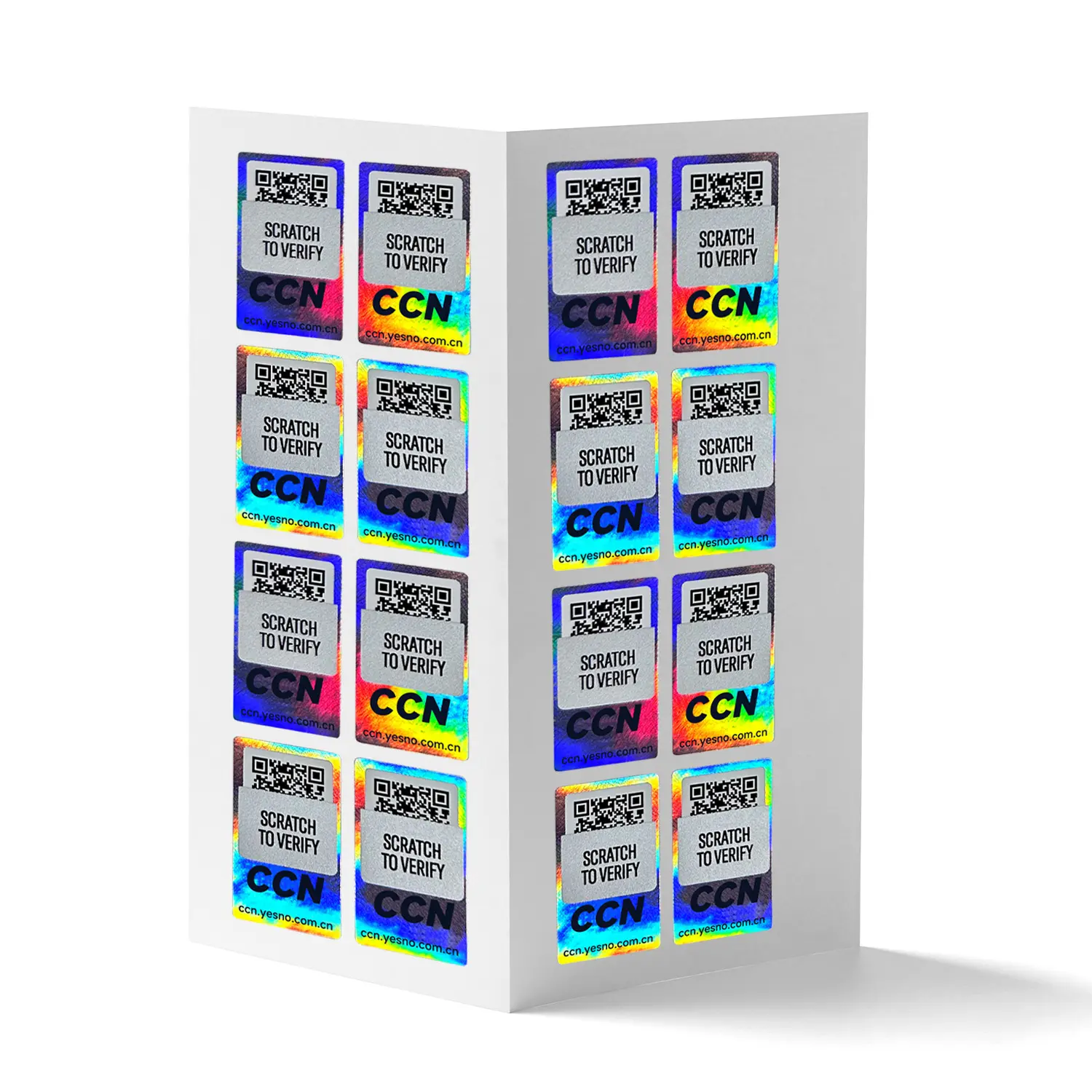 Custom Logo 3D Holographic Label Security Hologram Sticker with QR Code for Packaging Labels