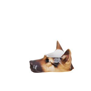 מותאם אישית גור בעל חיים מגוון חיים דמוי חרסינה גרמני, ראש כלב רועים גרמני - Product Image 3