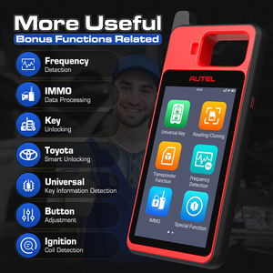 Autel km100 chiave programmatore chiave IMMO apprendimento tramite OBD su veicoli 90% MaxiIM KM100E Read & Write chip macchina ciclo di vita aggiornamento libero