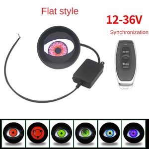 1.5W No. 9 oto farlar sınır ötesi dinamik şeytan göz LED dekoratif Lens 12V/6V yeni durum 12V modifiye araba farlar