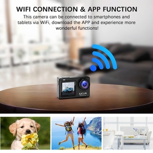 SJCAM SJ8 IPS Tela Sensível Ao Toque 4K Cam À Prova D' Água HD Dual Screen Wifi 30FPS Vídeo Esporte Ação Esportes Câmera