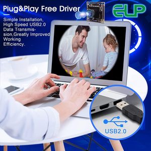 Modulo fotocamera USB ELP 16MP con obiettivo da 75 gradi senza distorsione CMOS IMX298 USB2.0 Video Raspberry Pi Web PC Camera per stampante 3D - Product Image 5