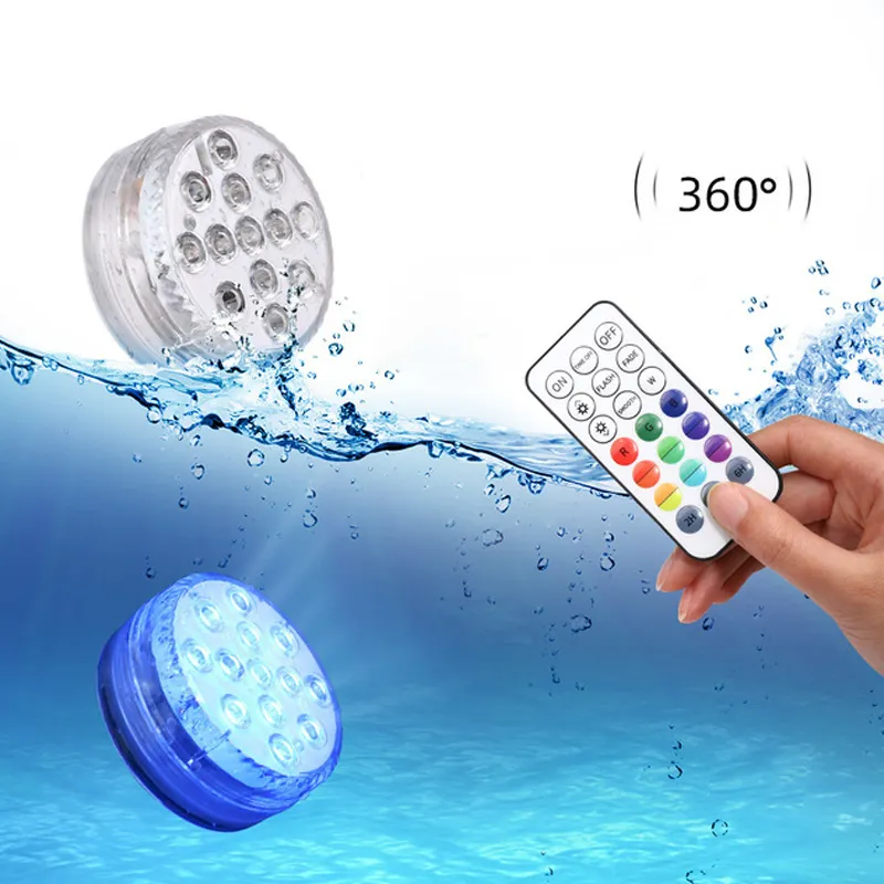 Ip68 120V 13 Leds Coloridos Rgb Subaquática Submersível Iluminação Led Luzes Da Piscina de natação