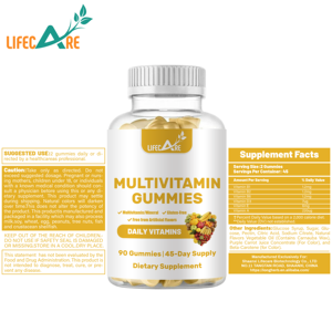 OEM çok Vitamin Gummies sağlık takviyesi Multivitamin saç büyüme ayı sakızlı