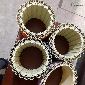 WPC con anima vuota a mezza forma rotonda pannello a parete svolazzata per parete a forma di colonna e curva - Product Image 1