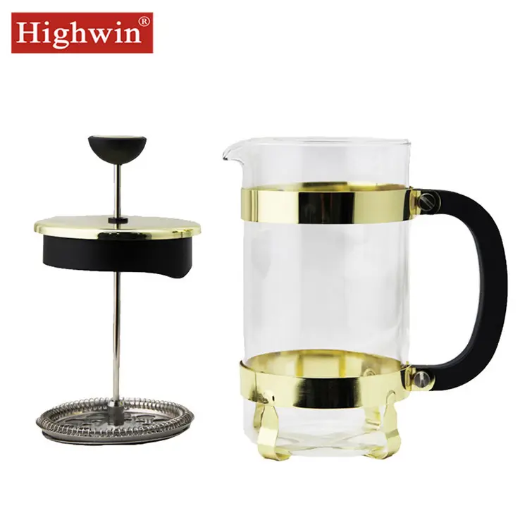 Caffettiera Highwin Glass caffettiera francese in vetro borosilicato